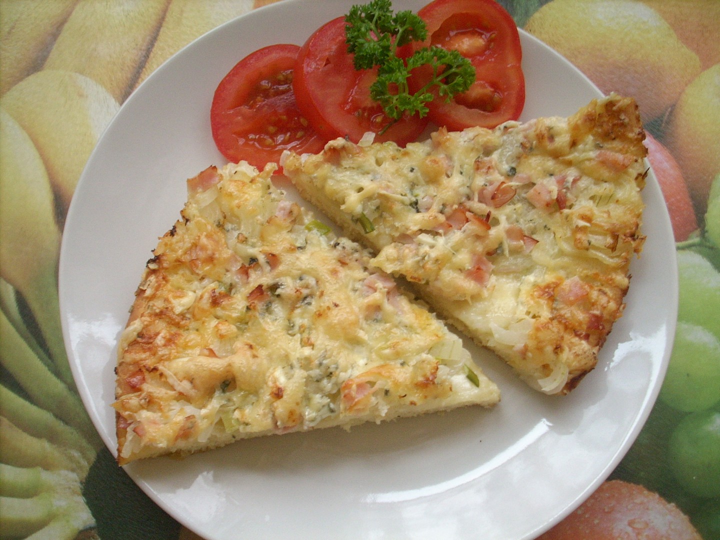 Alsaský cibulový koláč