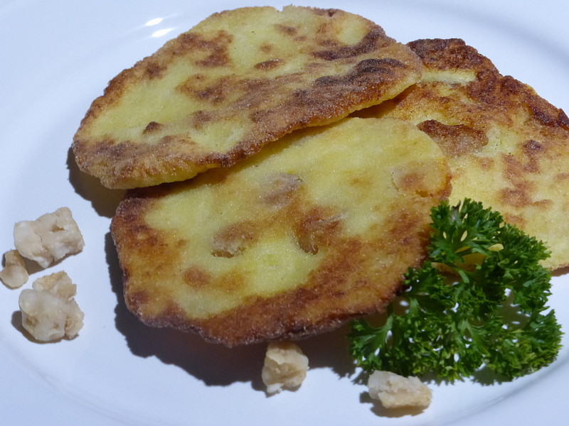 „Bramborový placky se škvarkama“