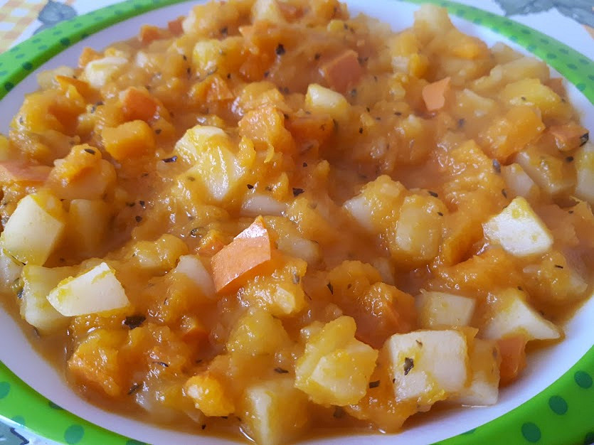 Brambory s dýní Hokkaido – pro nejmenší