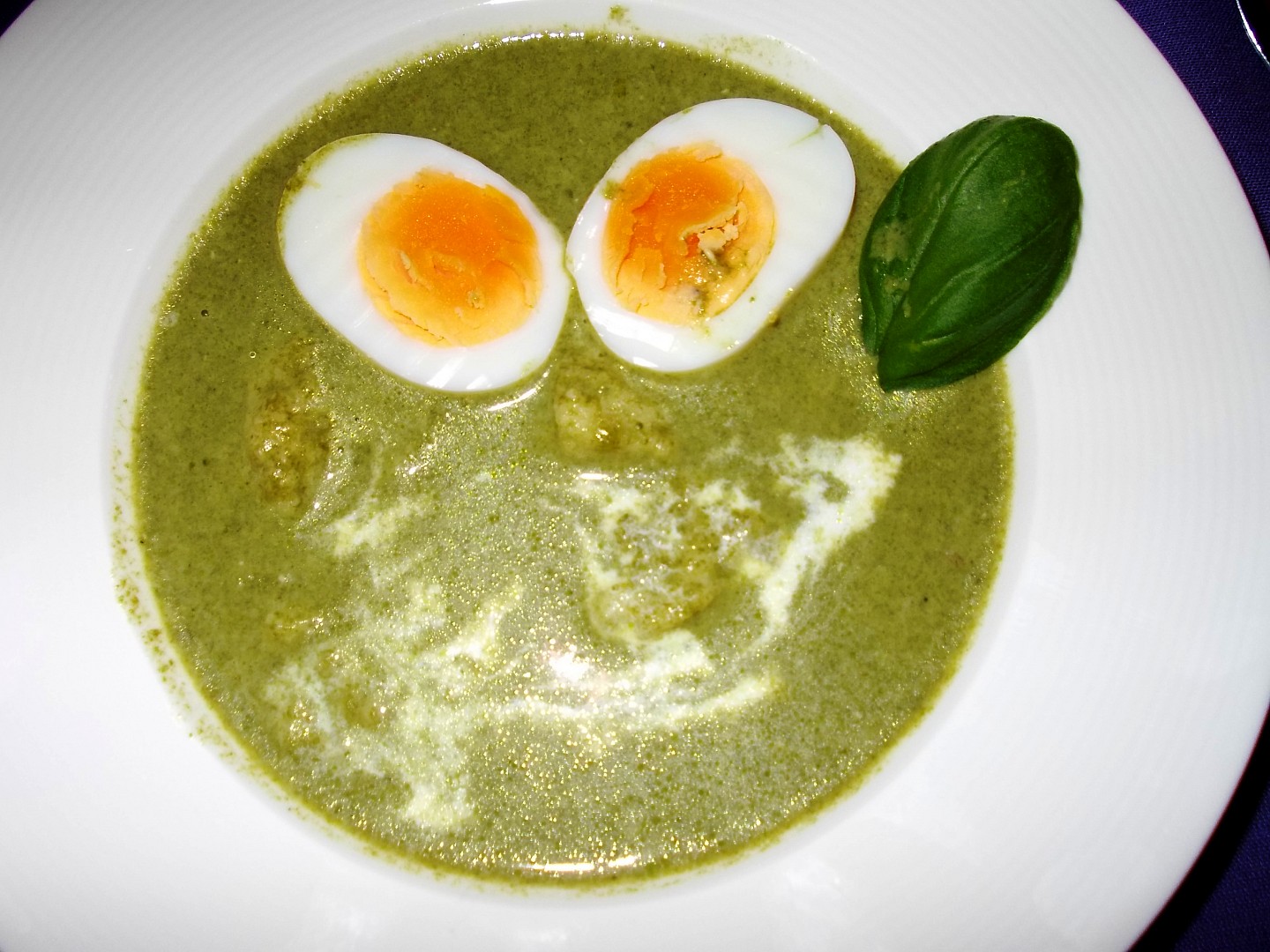 Brčálník – špenátová polévka