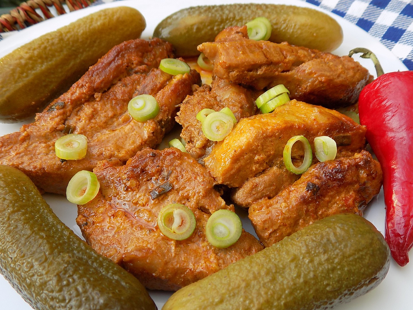 Bůček pečený v marinádě