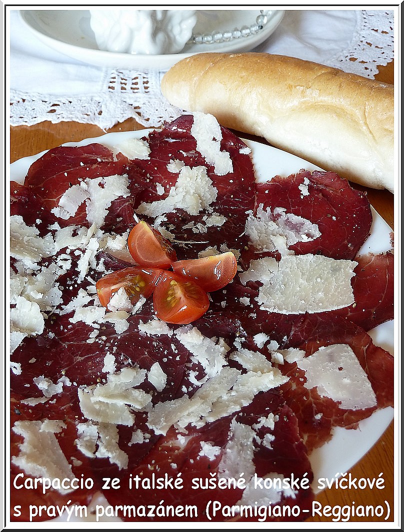 Carpaccio z italské sušené koňské svíčkové