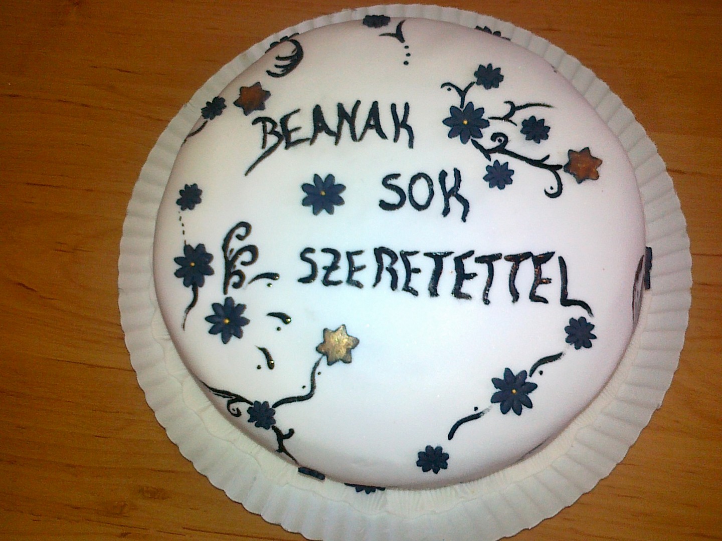 Černobílý dort pro slečnu z Maďarska