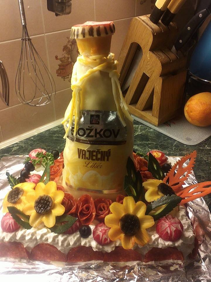 Chlebový dort – vaječný koňak