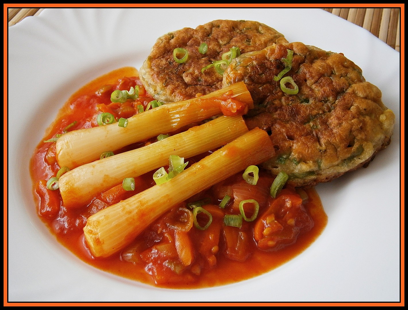 Cibule,dušená v zelenině