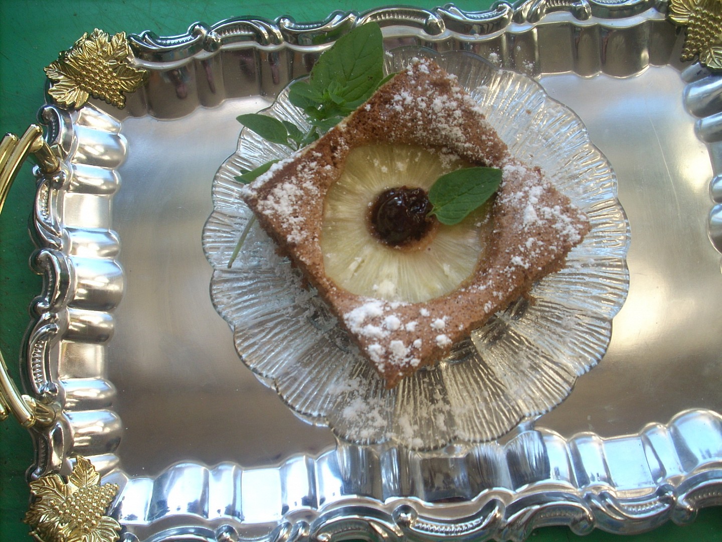 Čokoládové řezy s ananasem