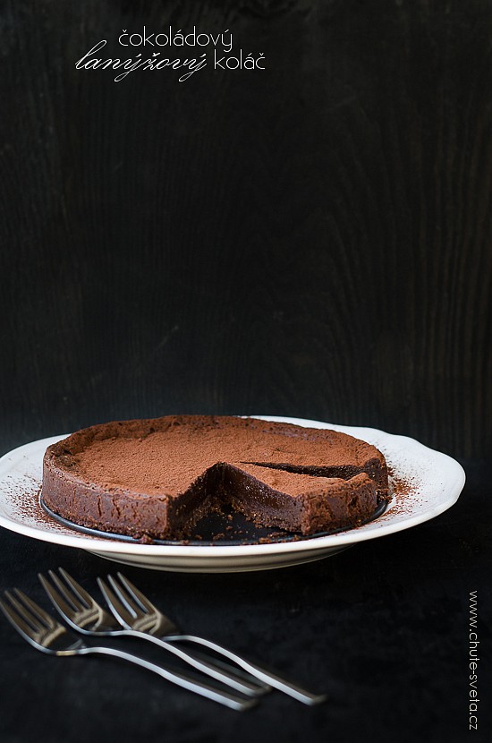 Čokoládový lanýžový koláč