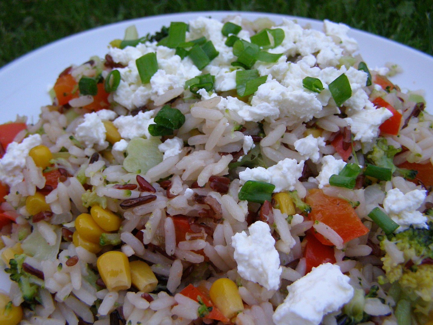 Divoká rýže se zeleninou