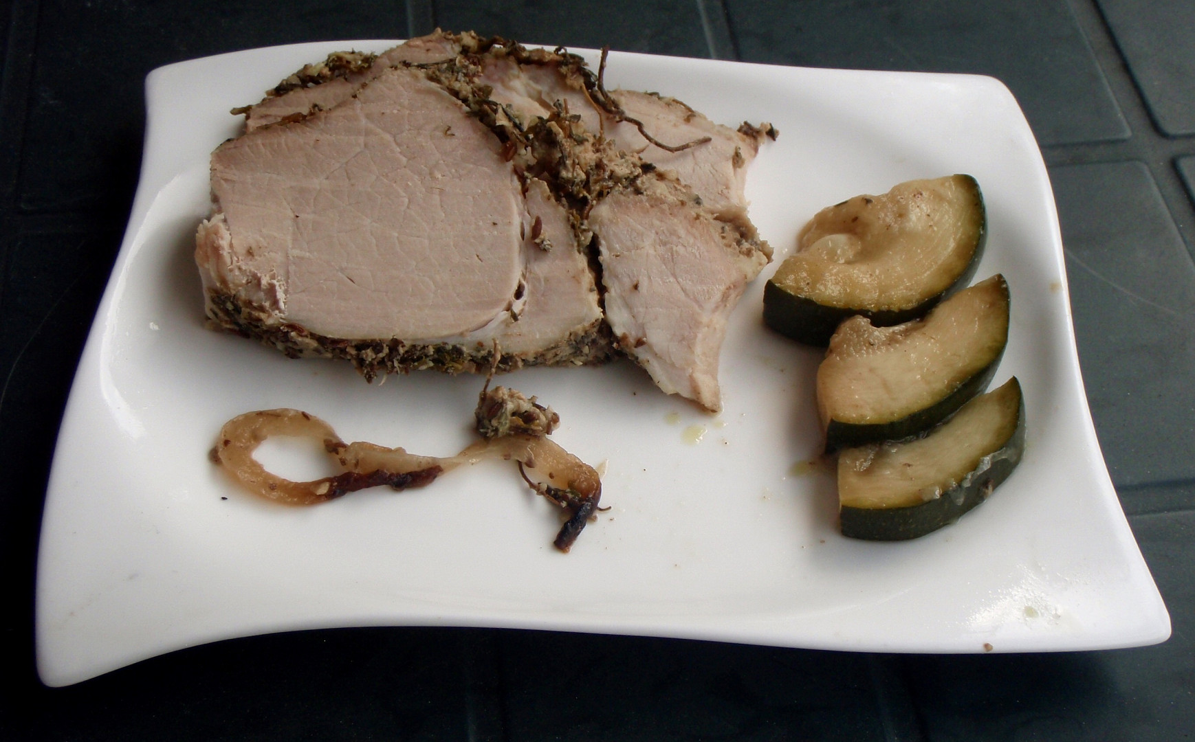 Dlouho pečená plec na tymiánu