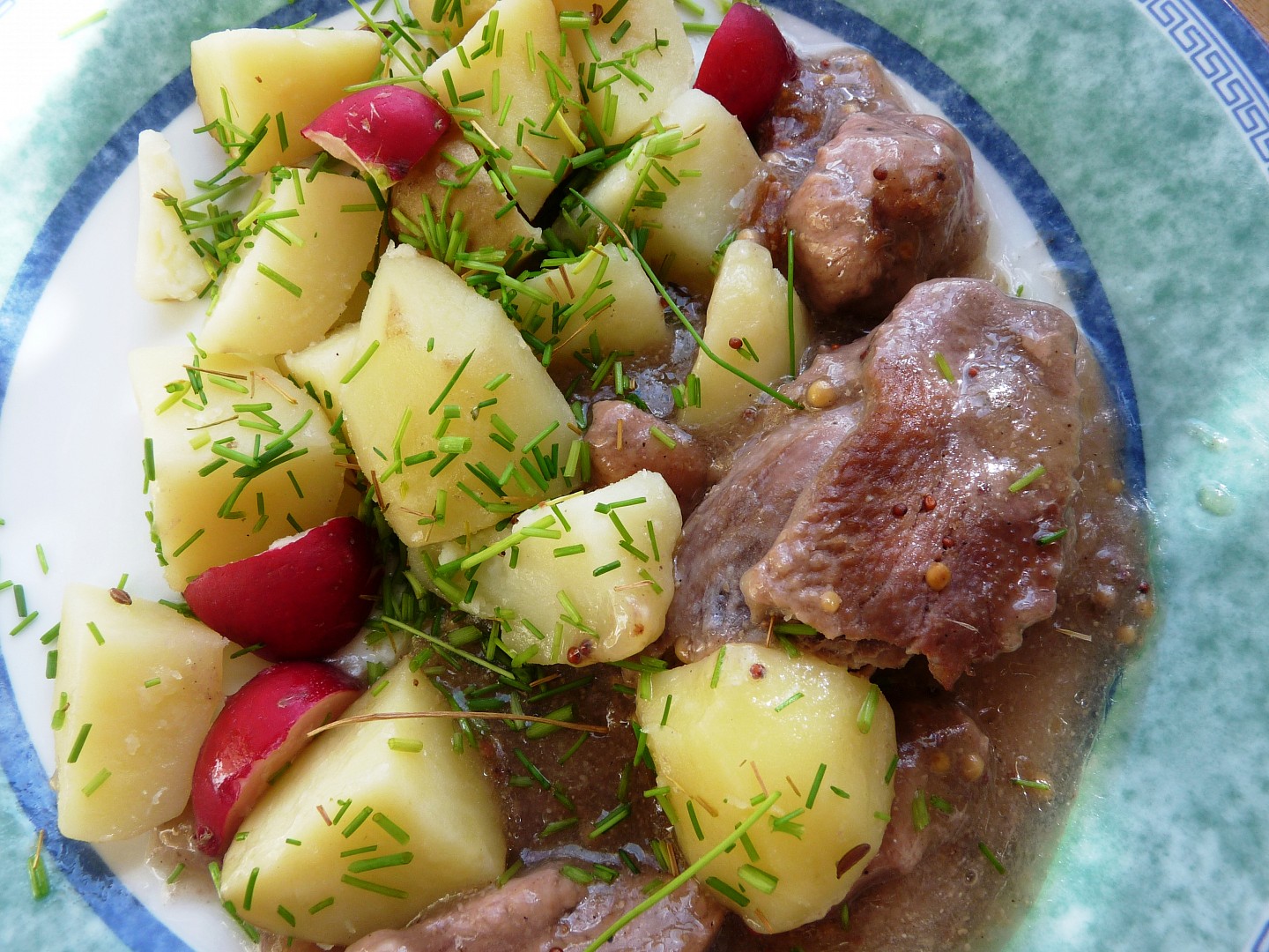 Drůbeží kousky ve vinné hořčici