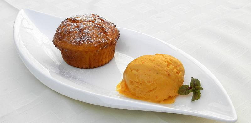 Dýňové muffiny a dýňová zmrzlina