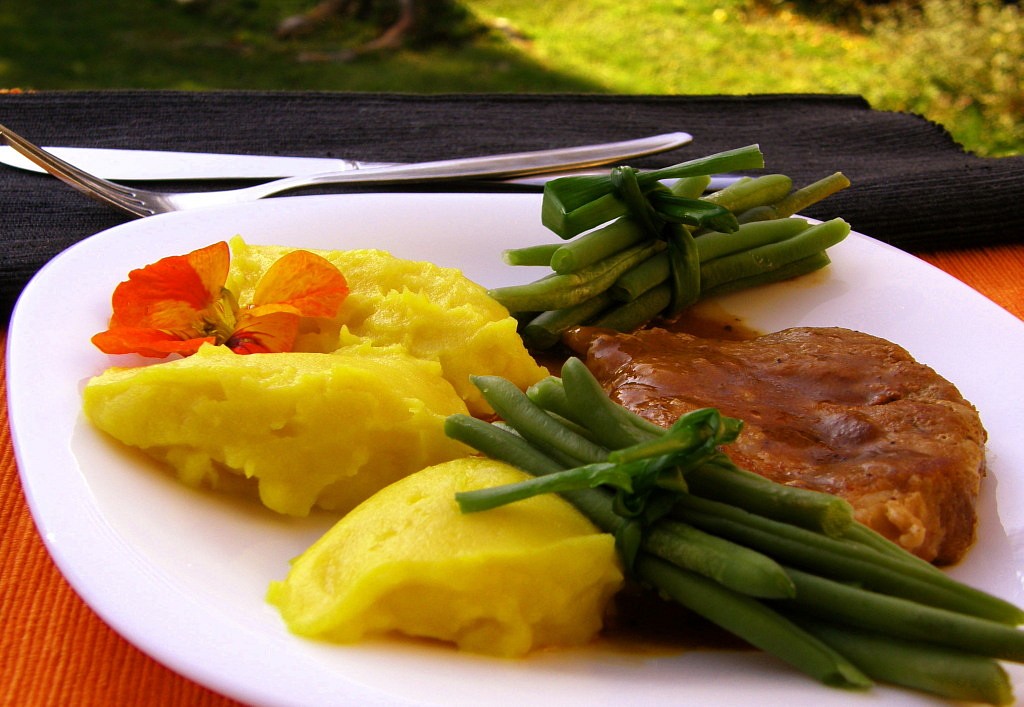 Dýňovo-bramborové pyré se zázvorem