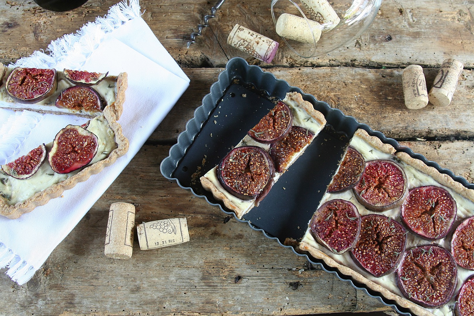 Fíkový koláč se sýrem