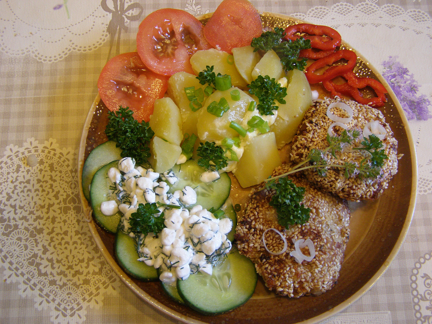 Holandské sekané řízky v sezamové krustě