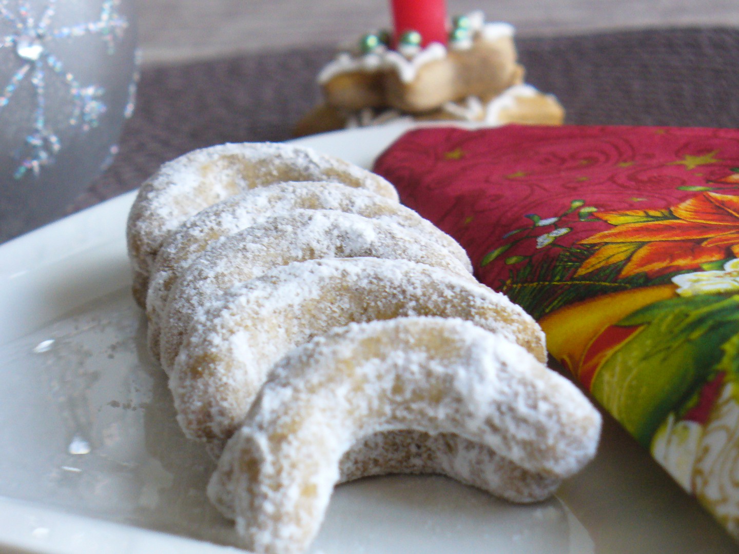 Kaštanovo-ořechové rohlíčky