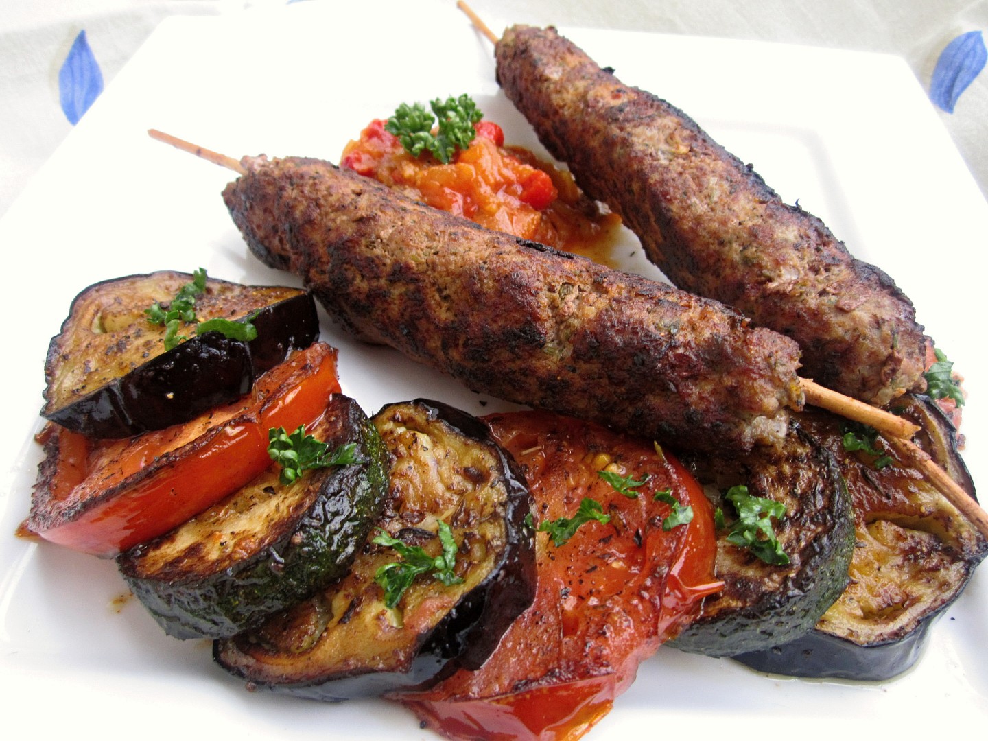 Kefty s „grilovanou“ zeleninou