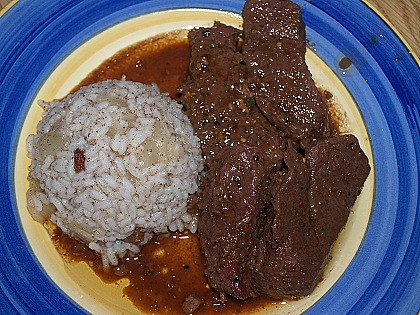 Klokaní kýta s ananasem