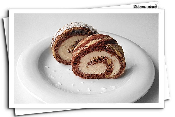 Kokosová roláda s meruňkami (DlabemeZdrave)