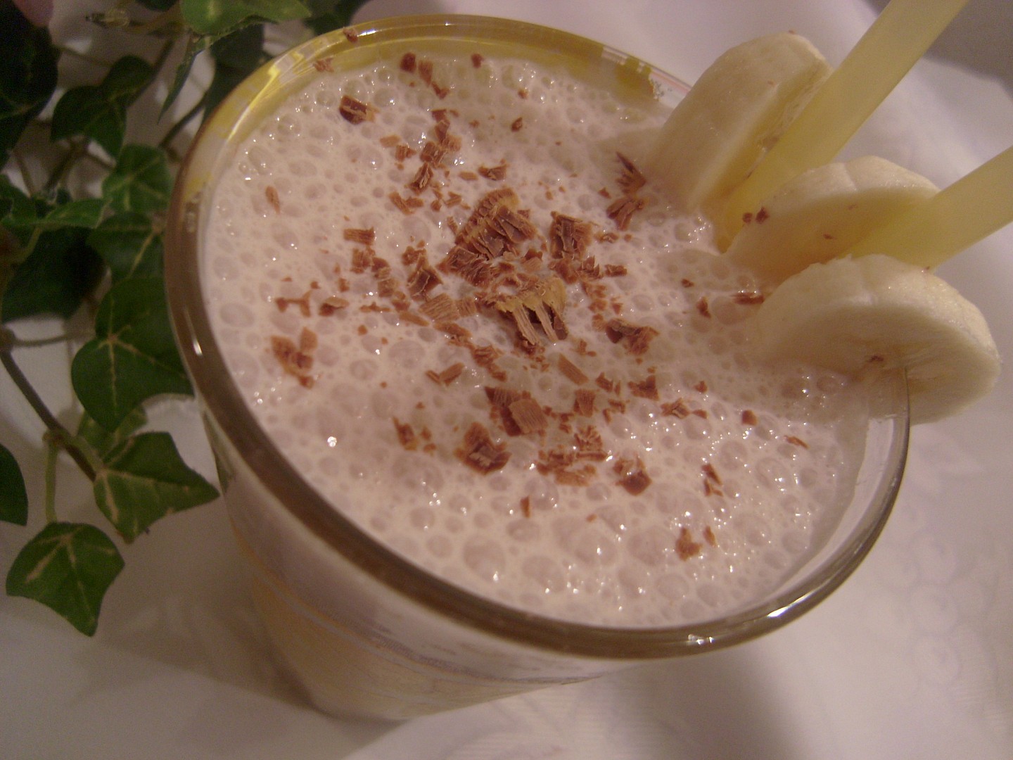 Koktejl „banánky v čokoládě“