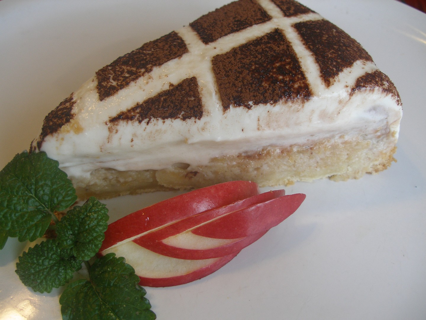 Koláč s pečenými jablky