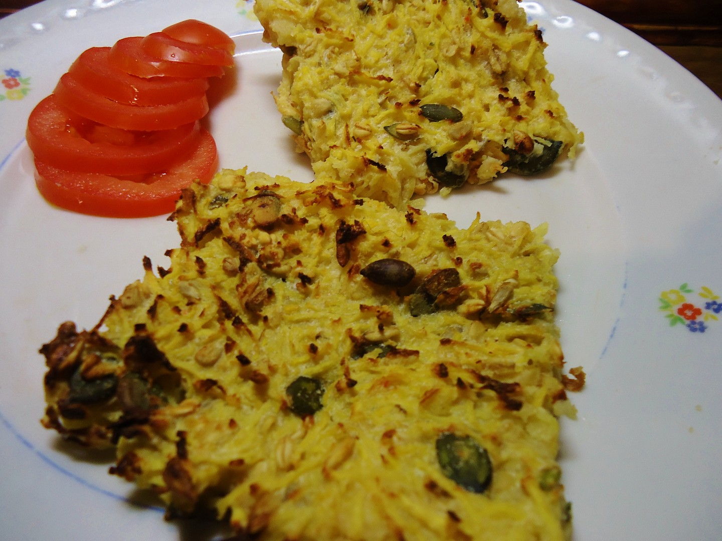 Koláč z tuřínu a ovesných vloček