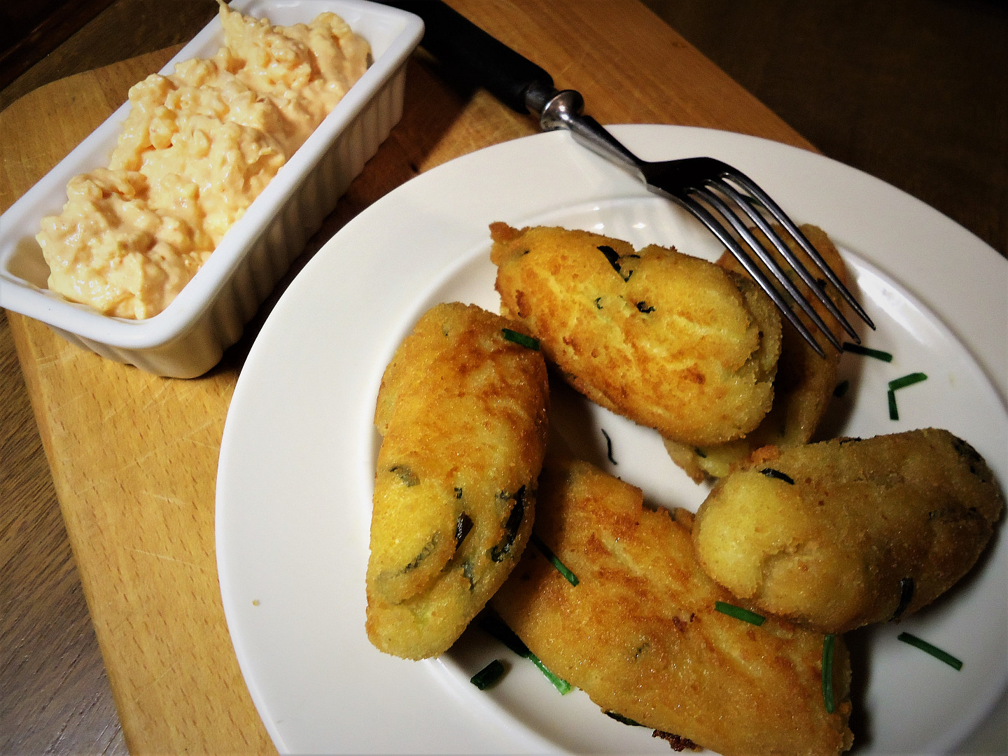 Krokety z bramborového odpalovaného těsta