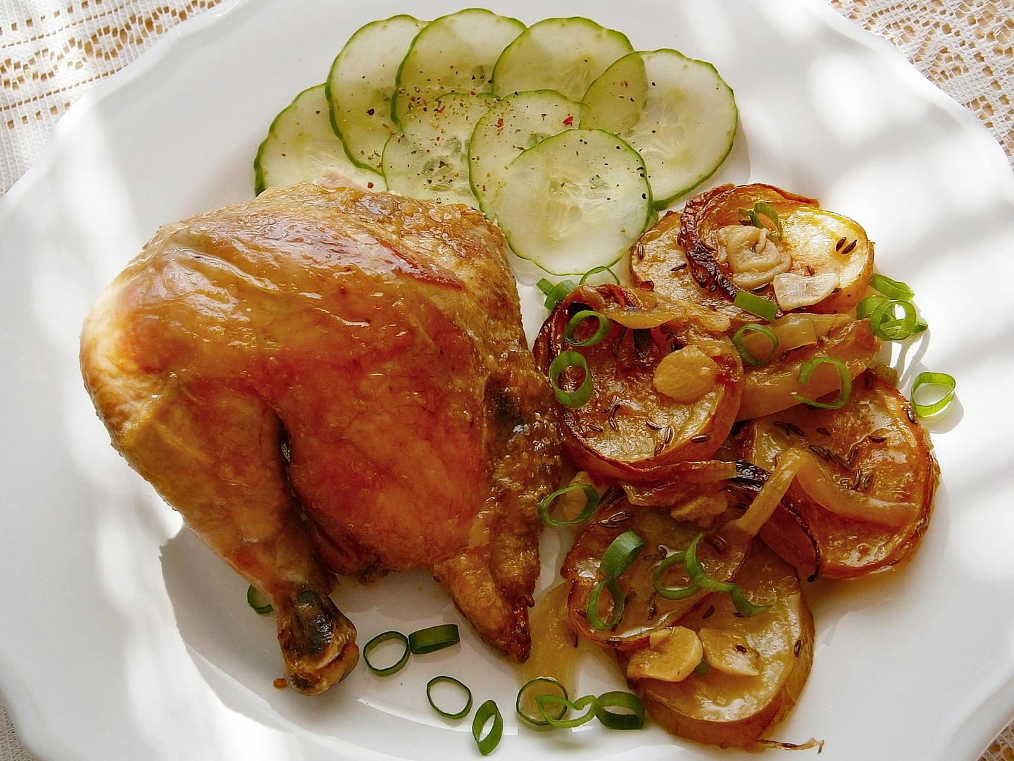 Kuře pečené na mřížce