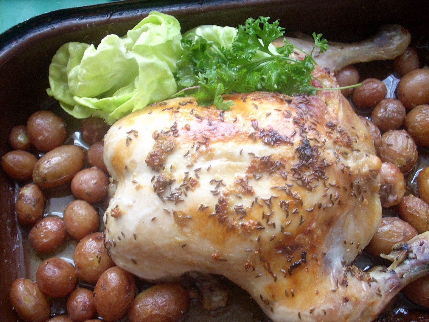 Kuře se sýrovou nádivkou