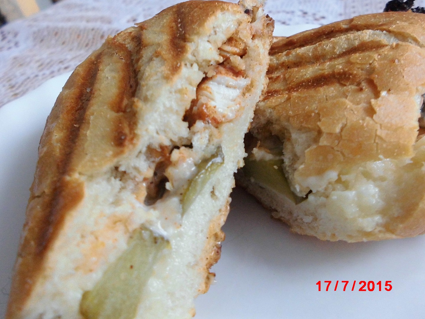 Kuřecí bagetky na grilu