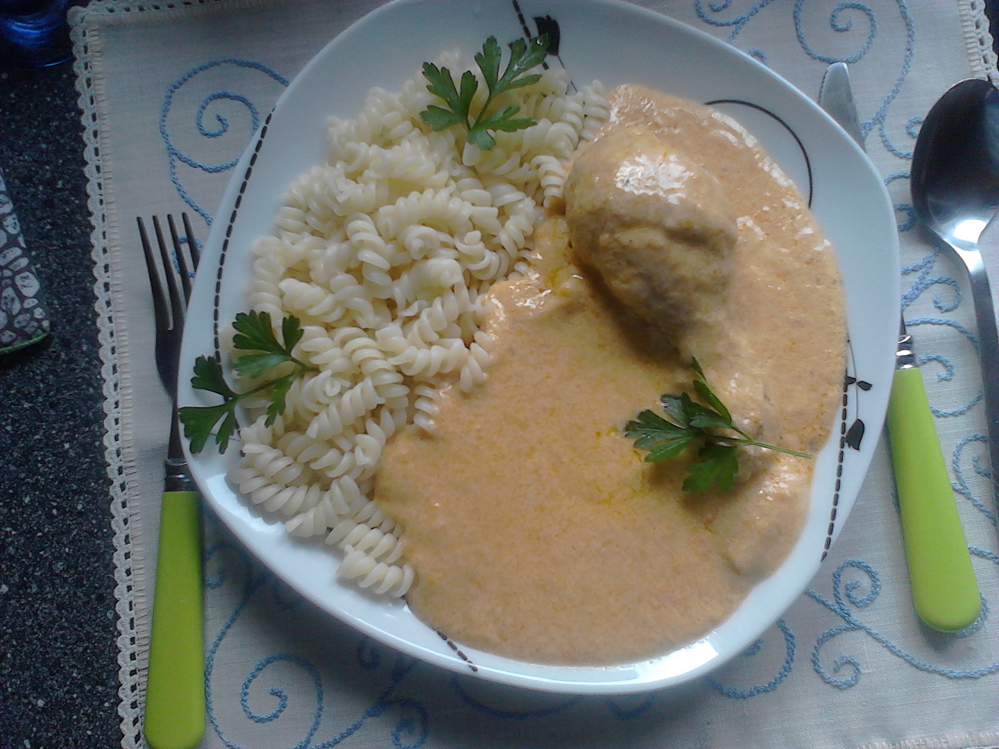 Kuřecí na zelenině se smetanou