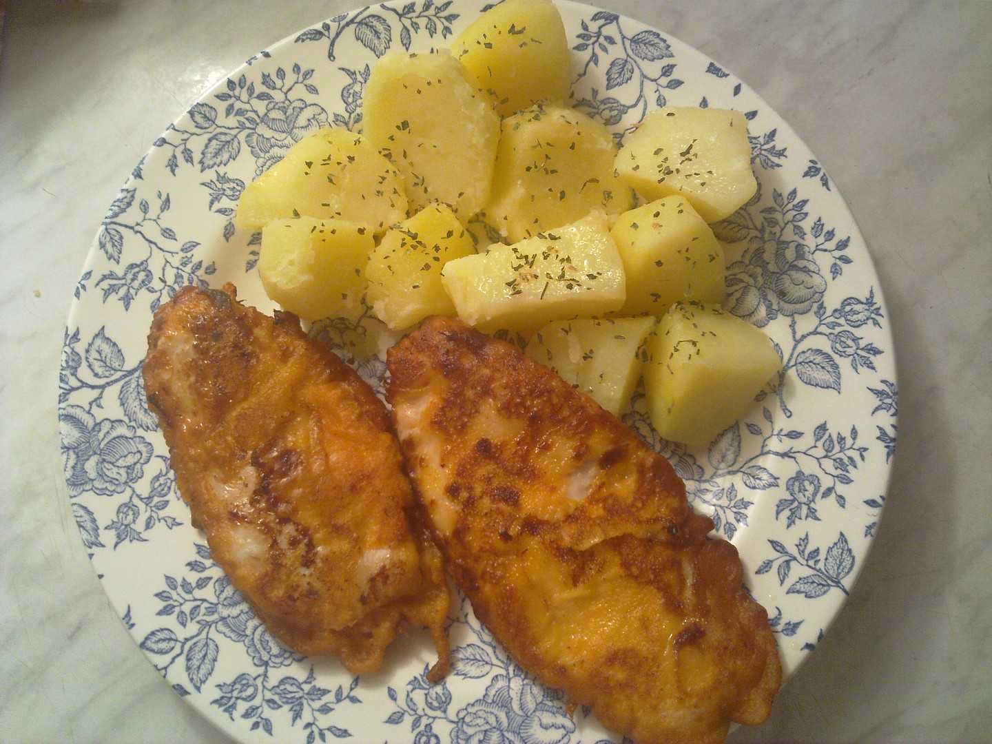 Kuřecí plátek v rajčatovém těstíčku