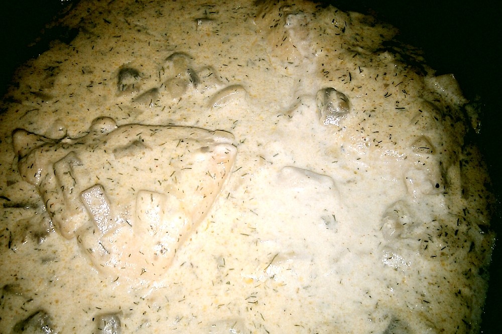 Kuřecí prsa se žampiony a balkánským sýrem