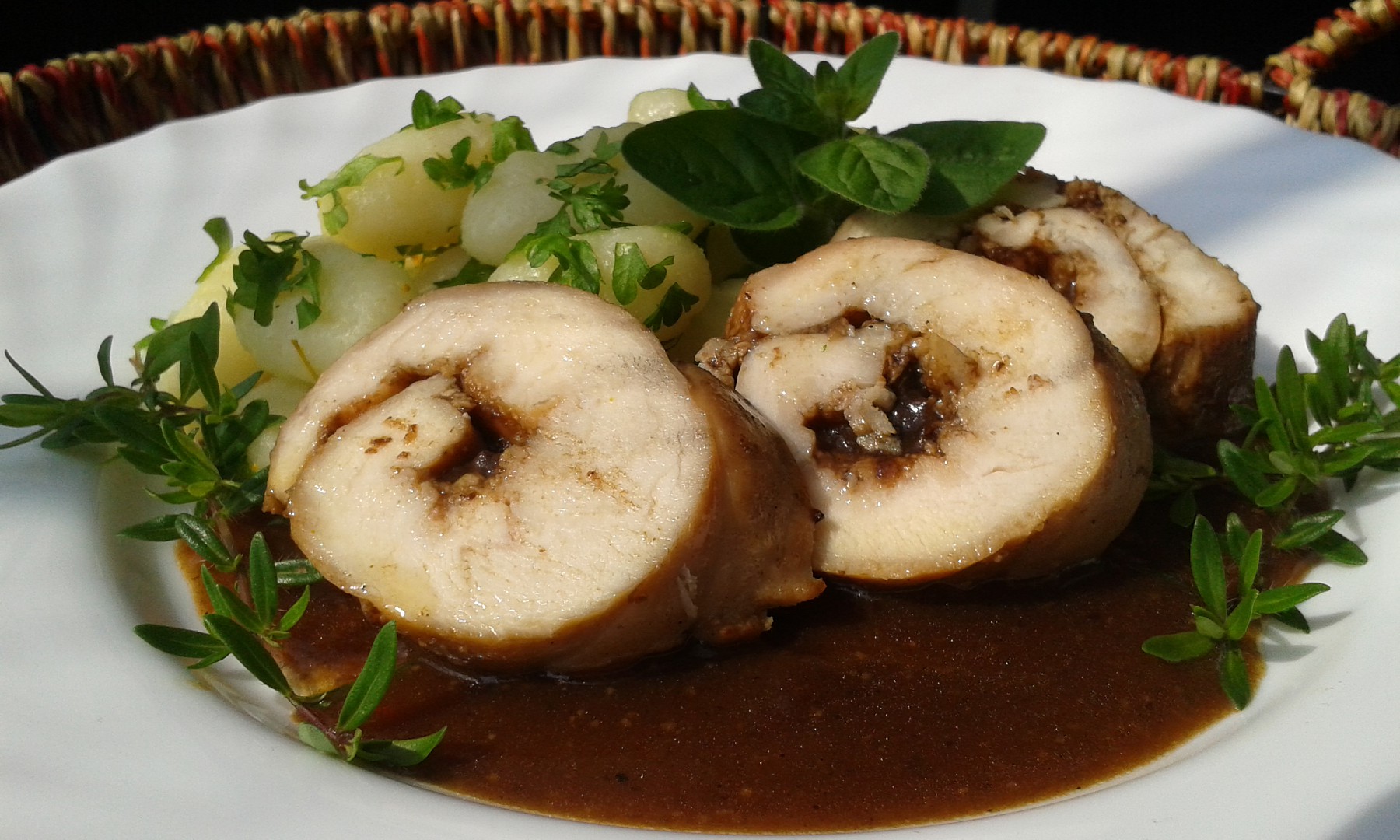 Kuřecí prsa v jednoduché švestkové omáčce