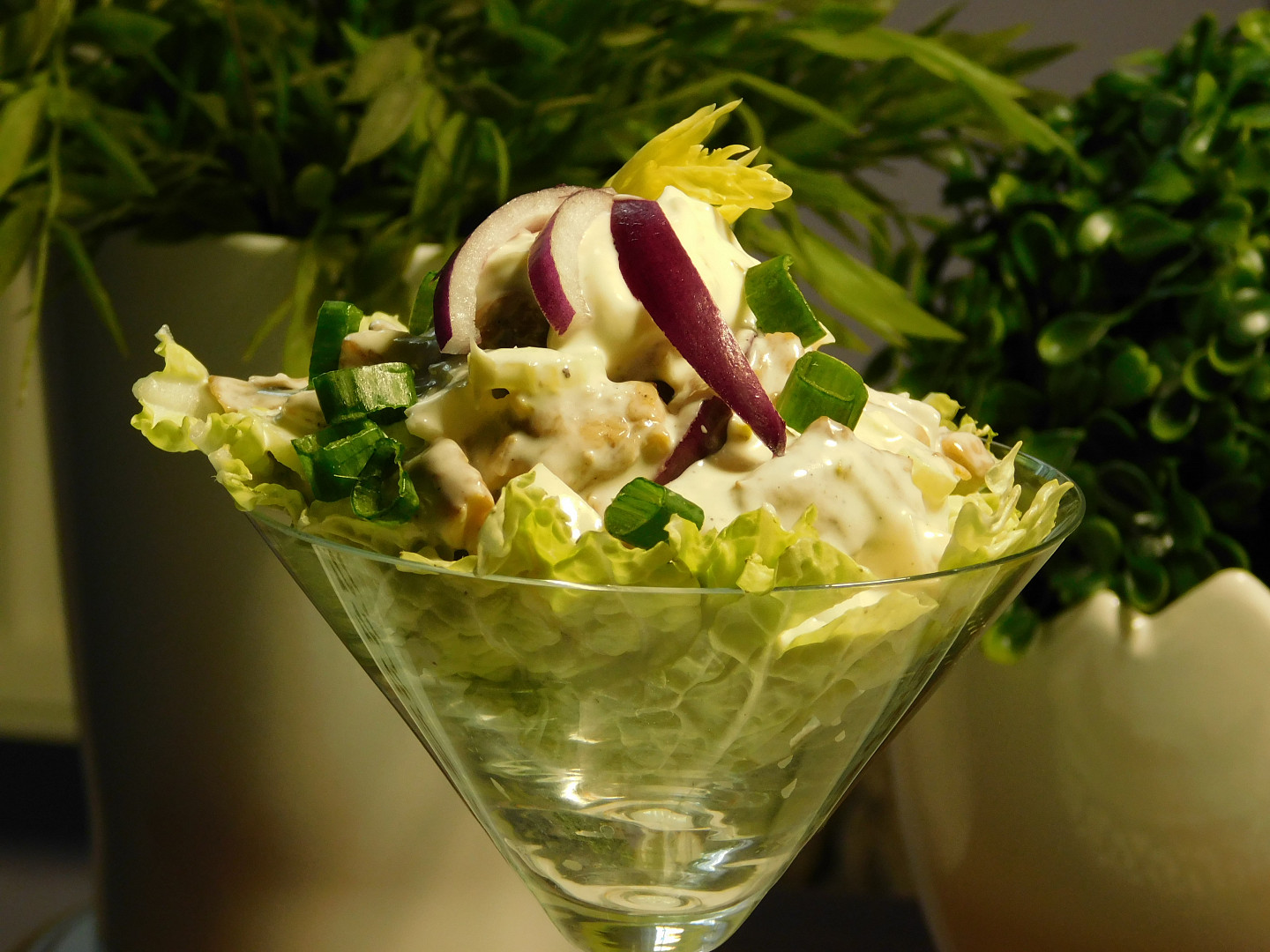 Kuřecí salát s domácí tatarkou