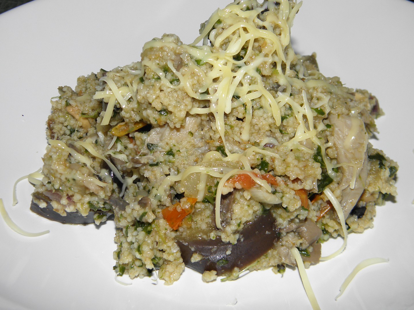 Kuskus na houbách a zelenině