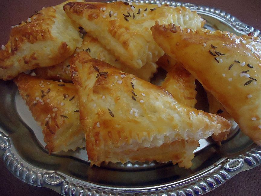 Listové šátečky plněné nivou