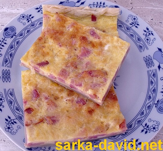 Lotrinský koláč z listového těsta