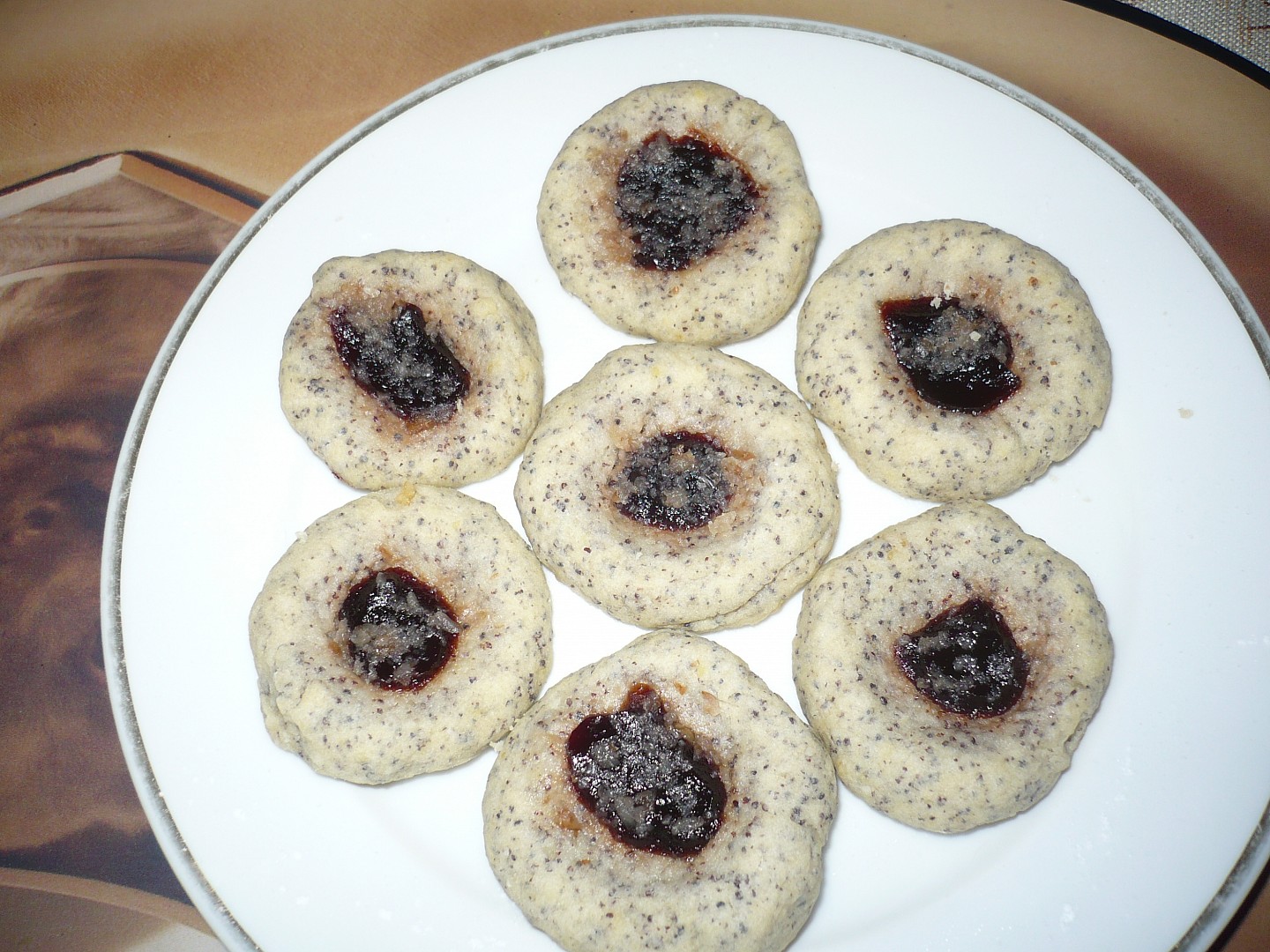 Makové koláčky s marmeládou