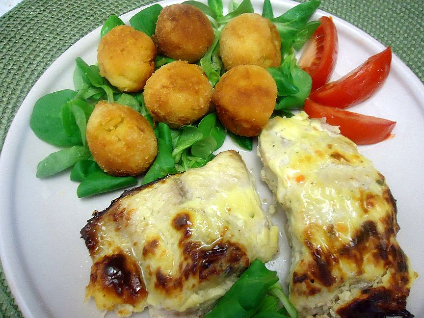 Marinovaný africký sumeček s kroketami