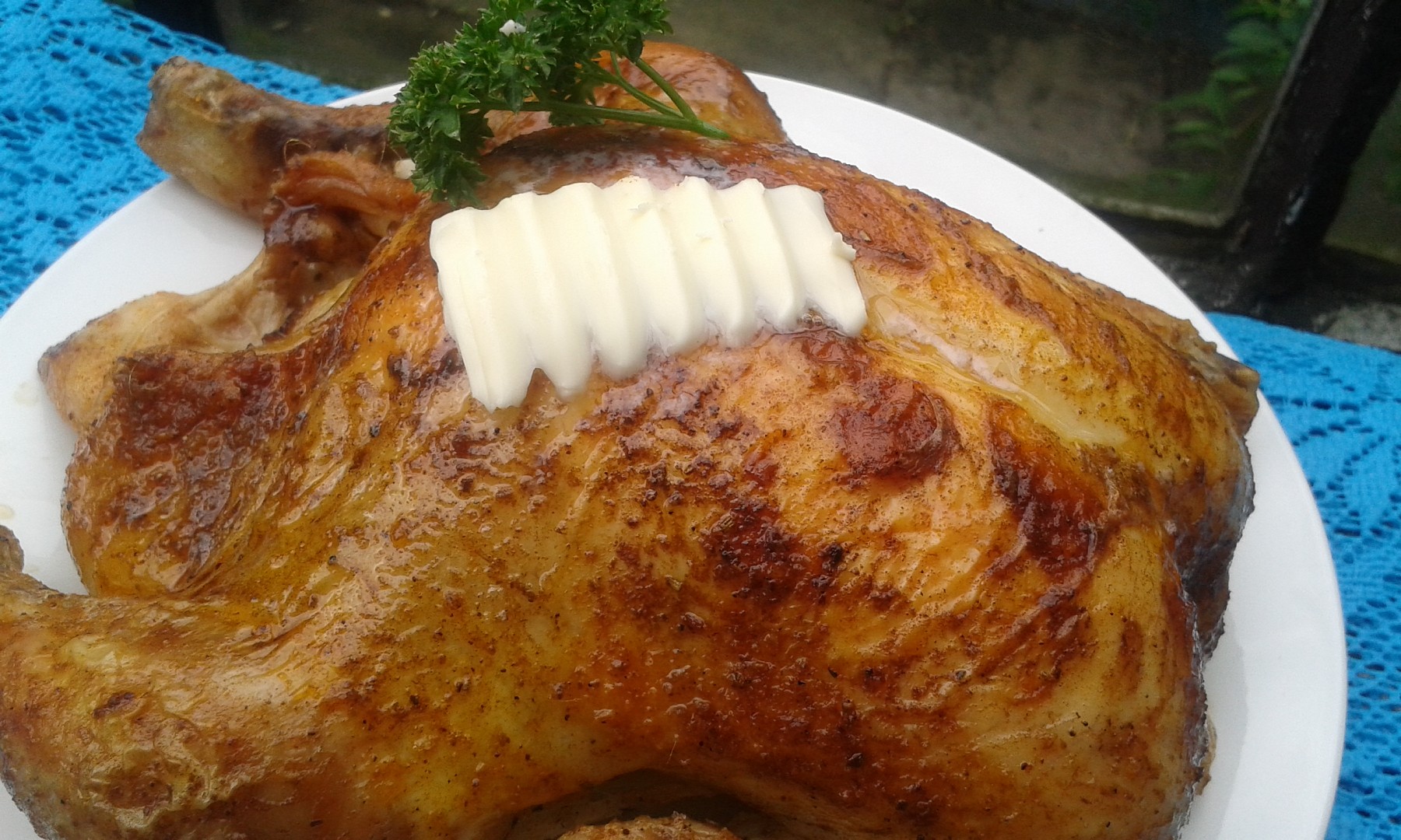 Máslové kuřátko pečené v sáčku