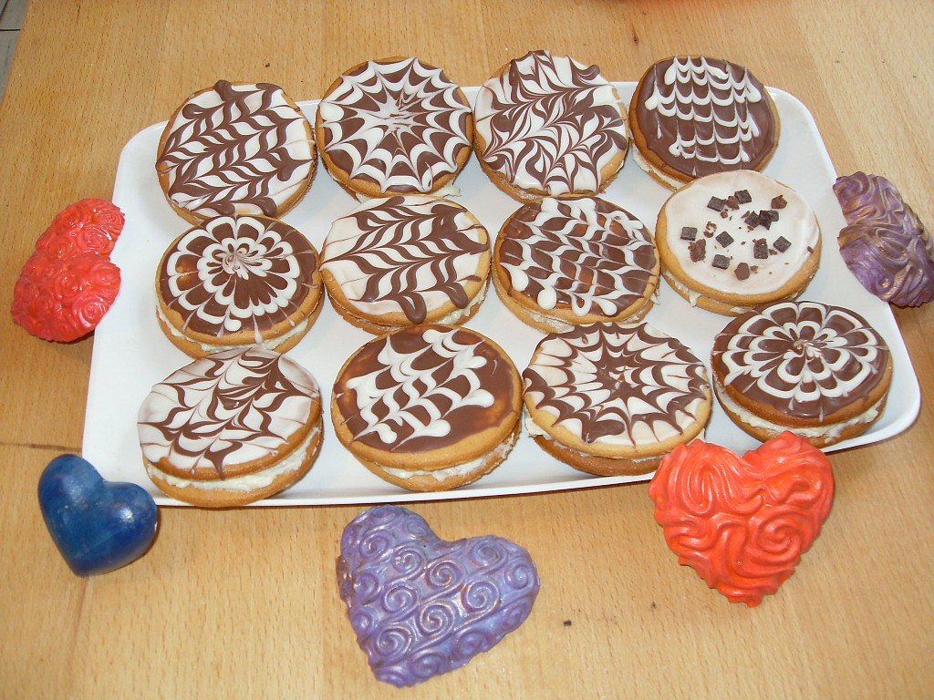 Medové koláčky s pudinkovým krémem