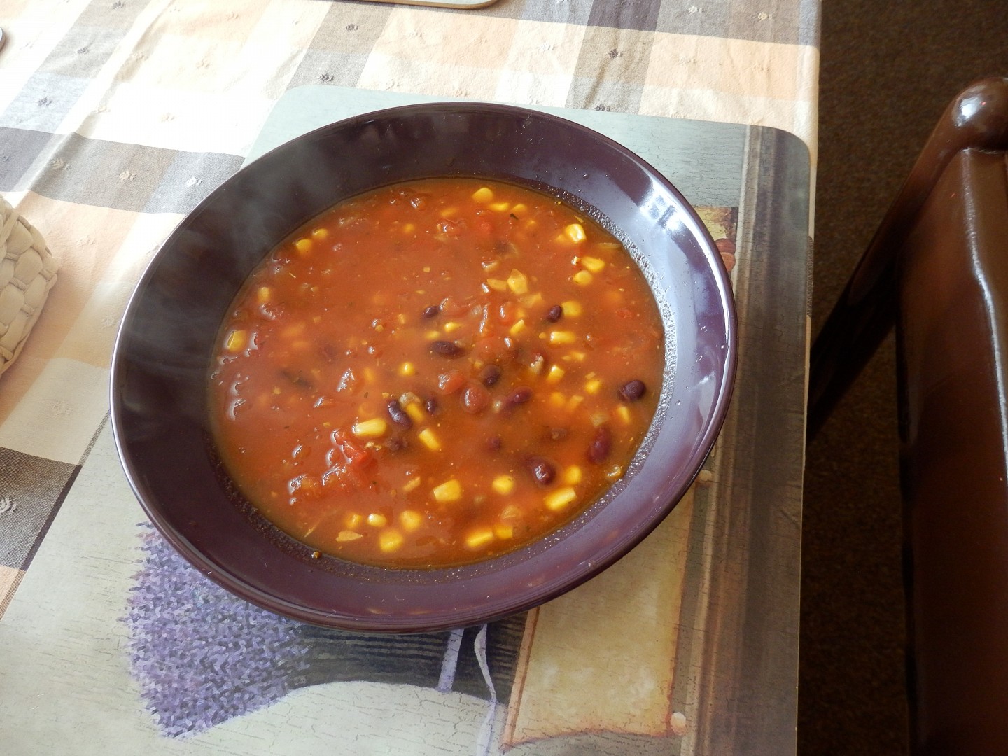 Mexická polévka s klobásou