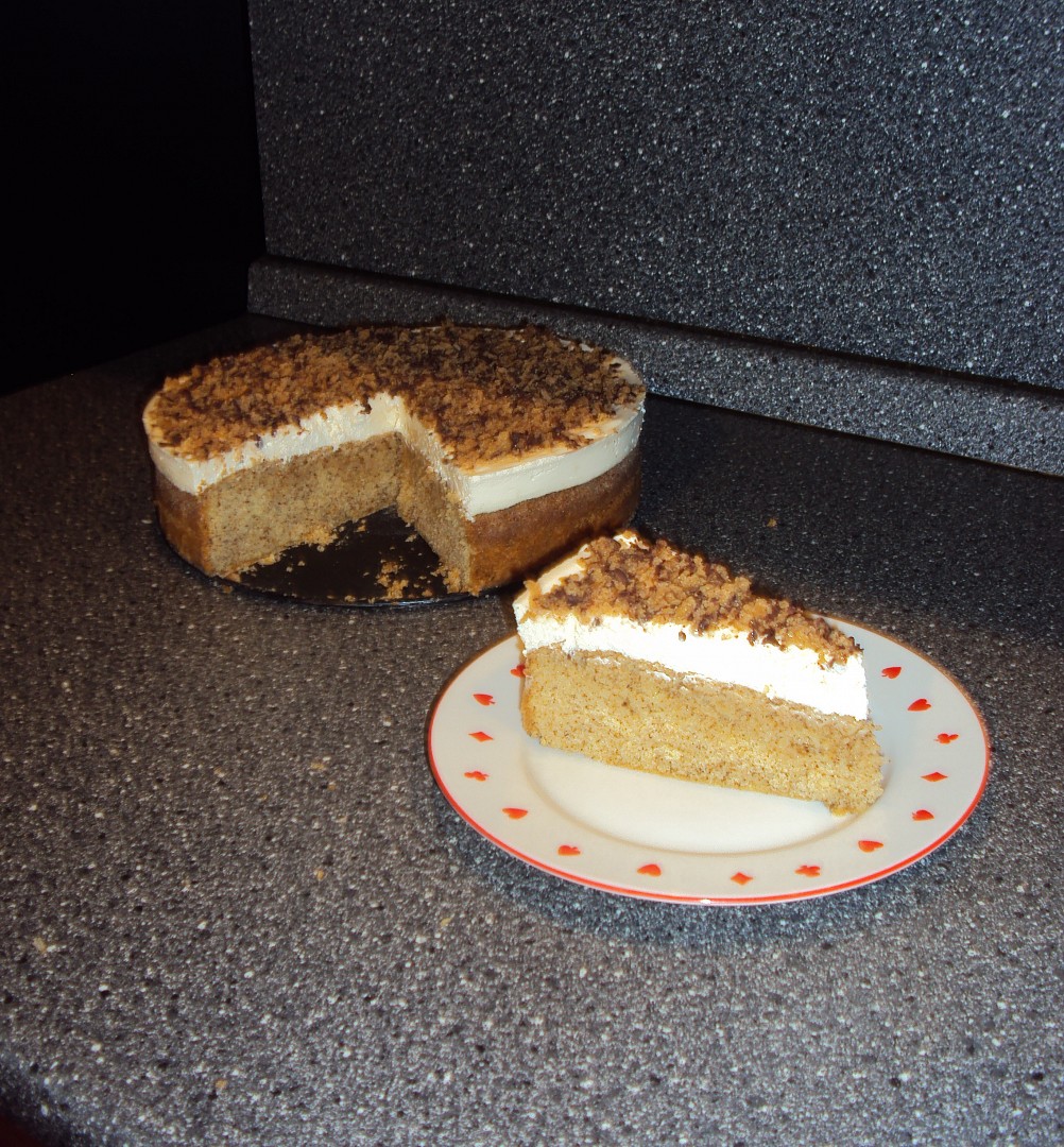 Ořechový moučník sypaný Margotkou