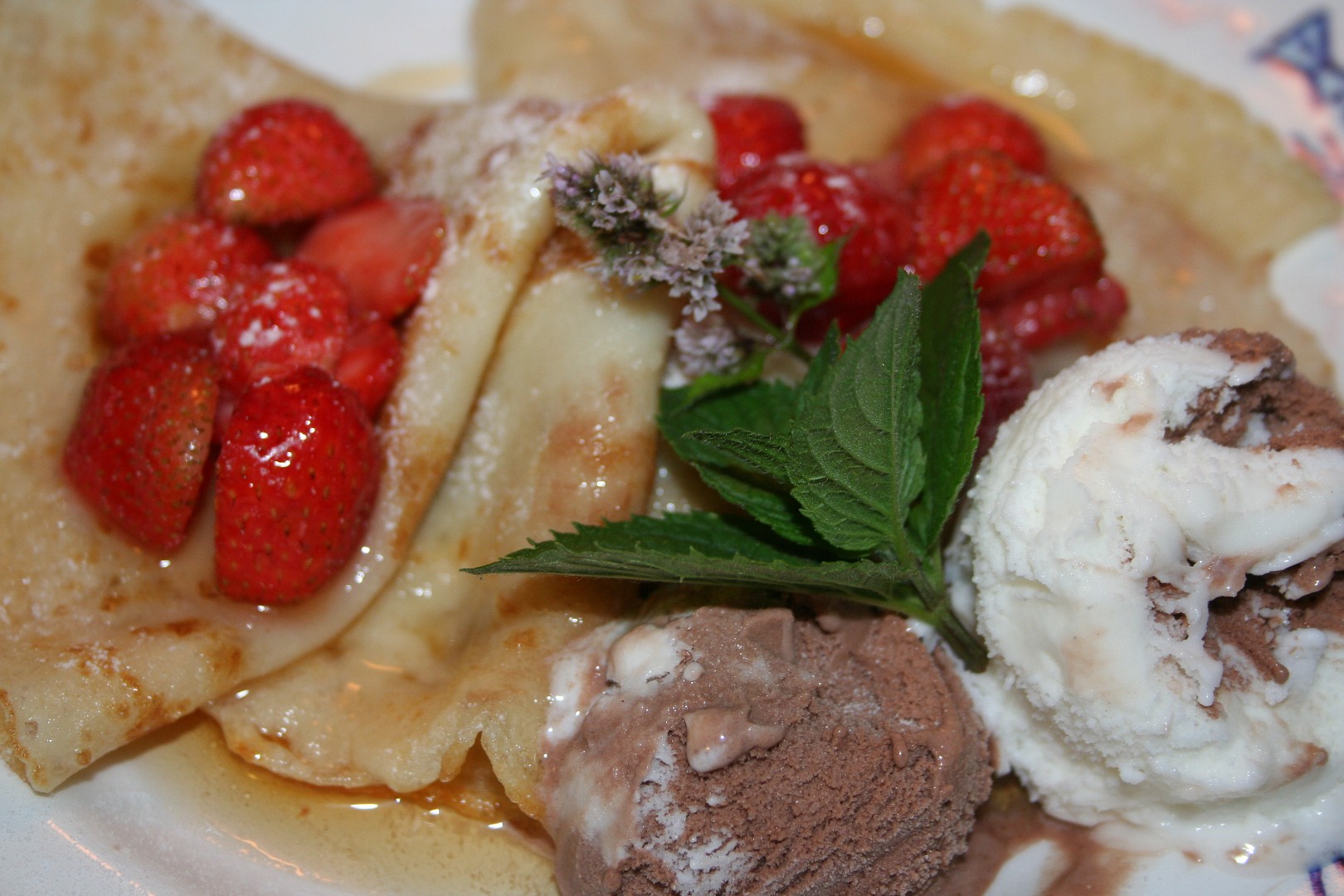 Palačinky se zmrzlinou