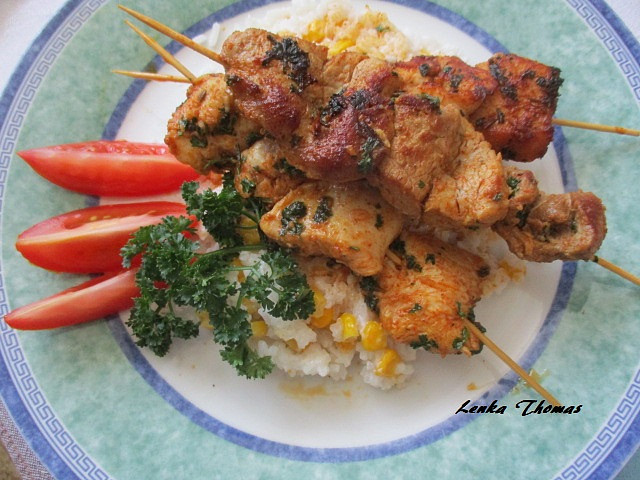 Panenka na uzený způsob s kokosovou rýží