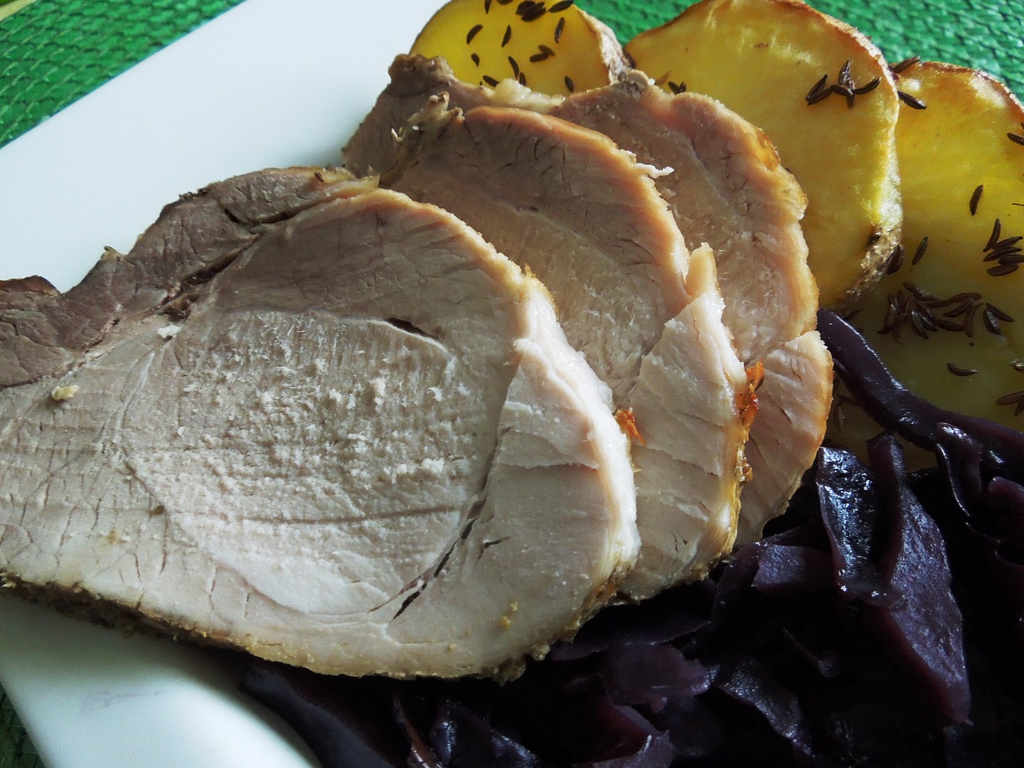 Pečená bylinková vepřová kýta