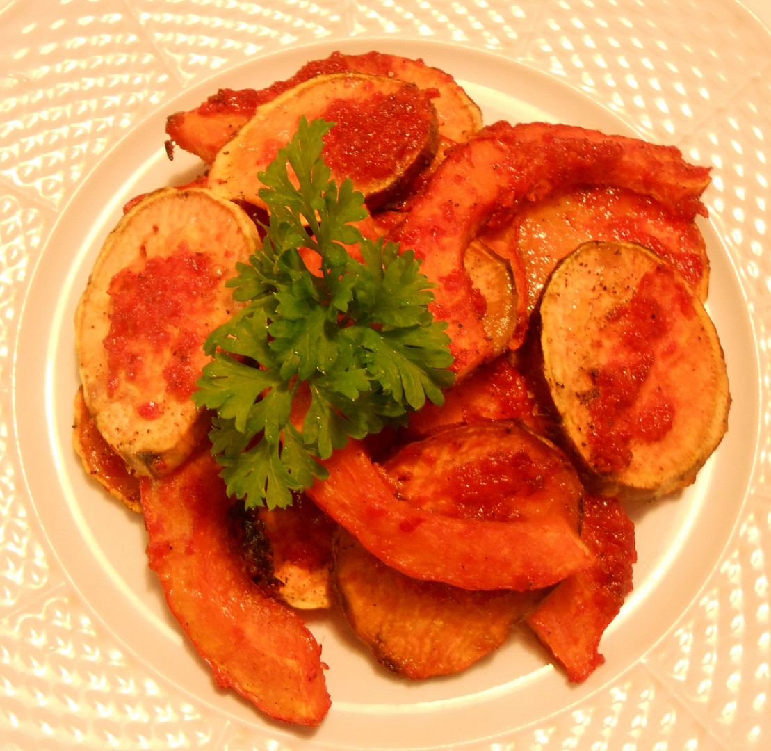 Pečené batáty a hokkaido (Dělená strava podle LK – Kytičky+zelenina)_5ff677b647c1f.jpeg