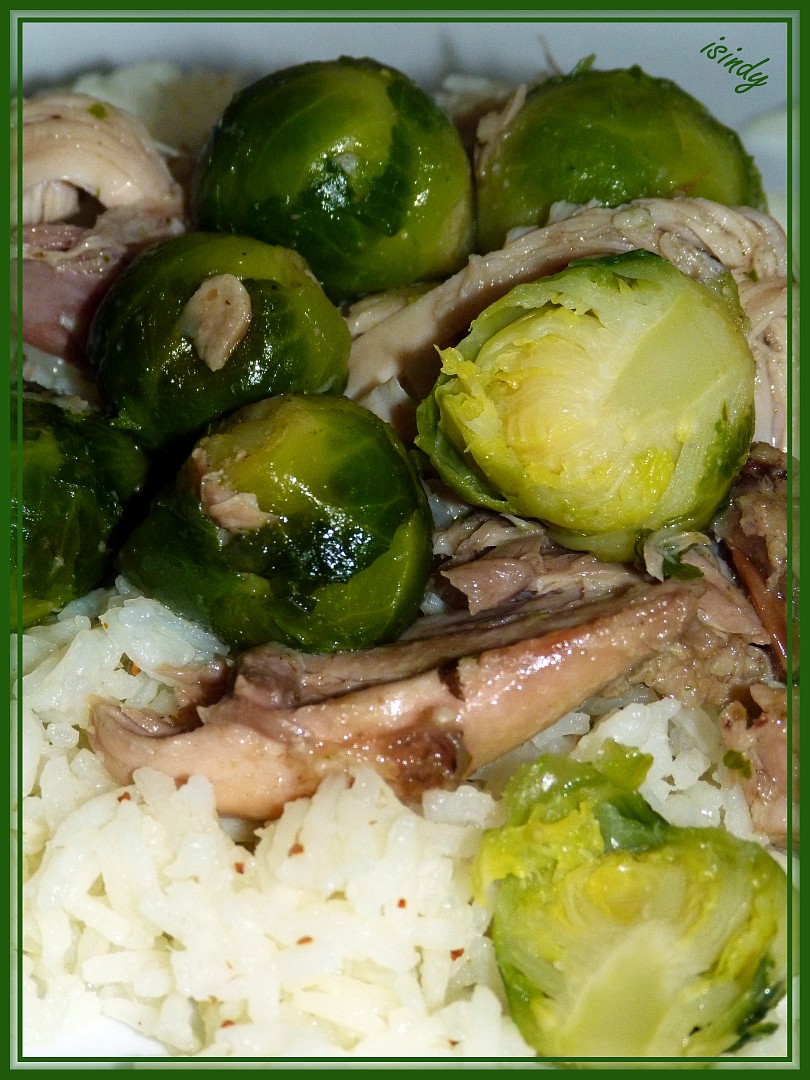 Pečené kuře s růžičkovou kapustou