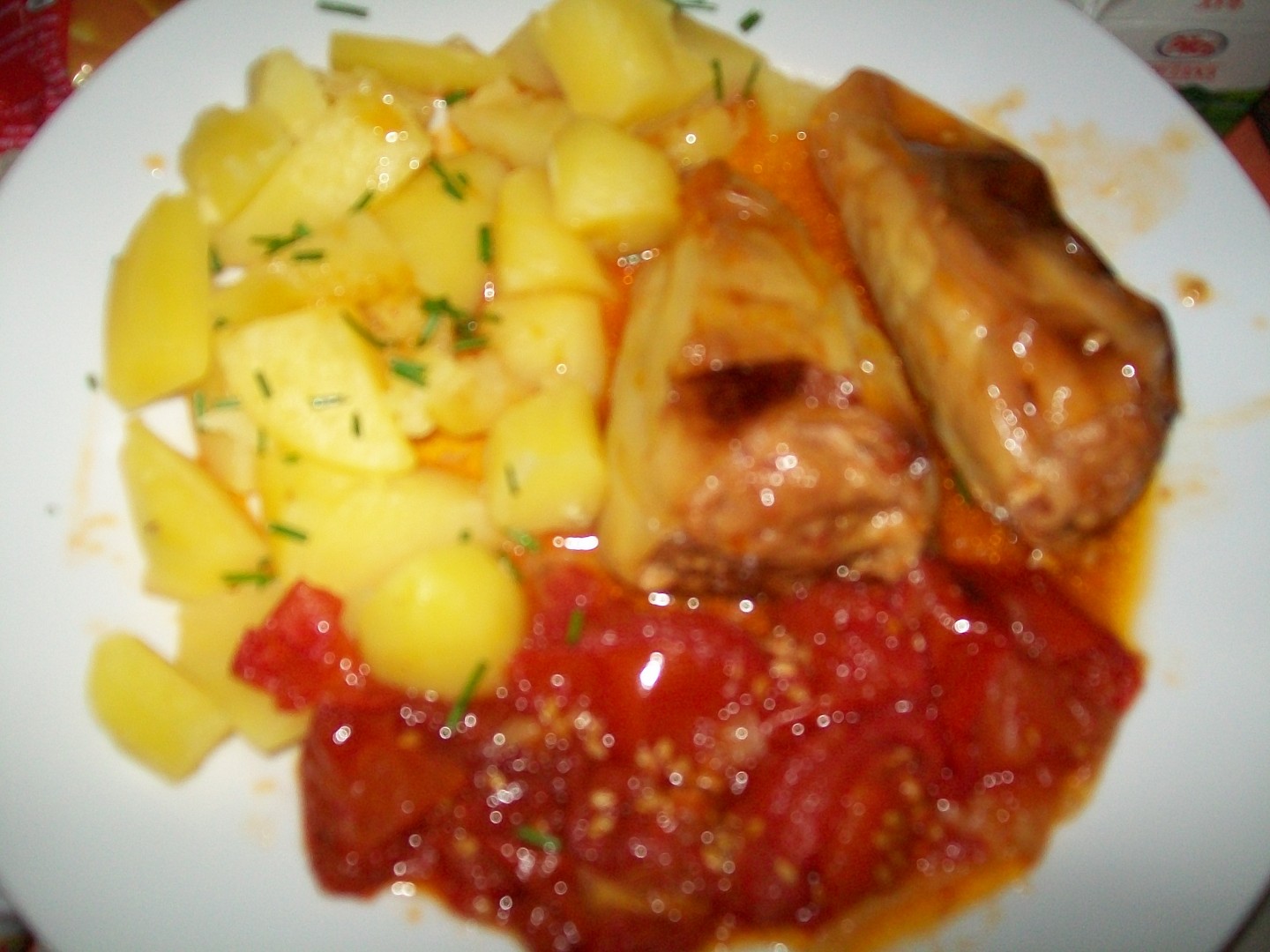 Pečené papriky s rajčaty