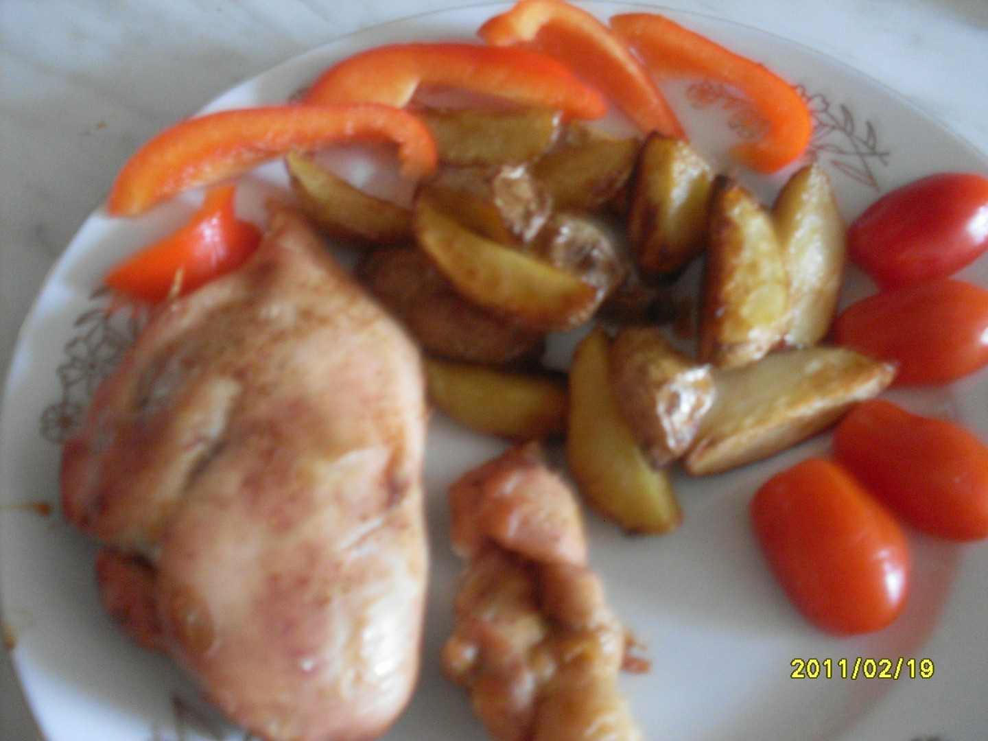 Plněná kuřecí prsa v rukávu na pečení